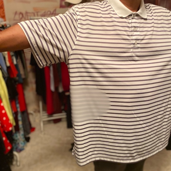 white collared striped T-shirt size 3XL - Picture 11 of 12